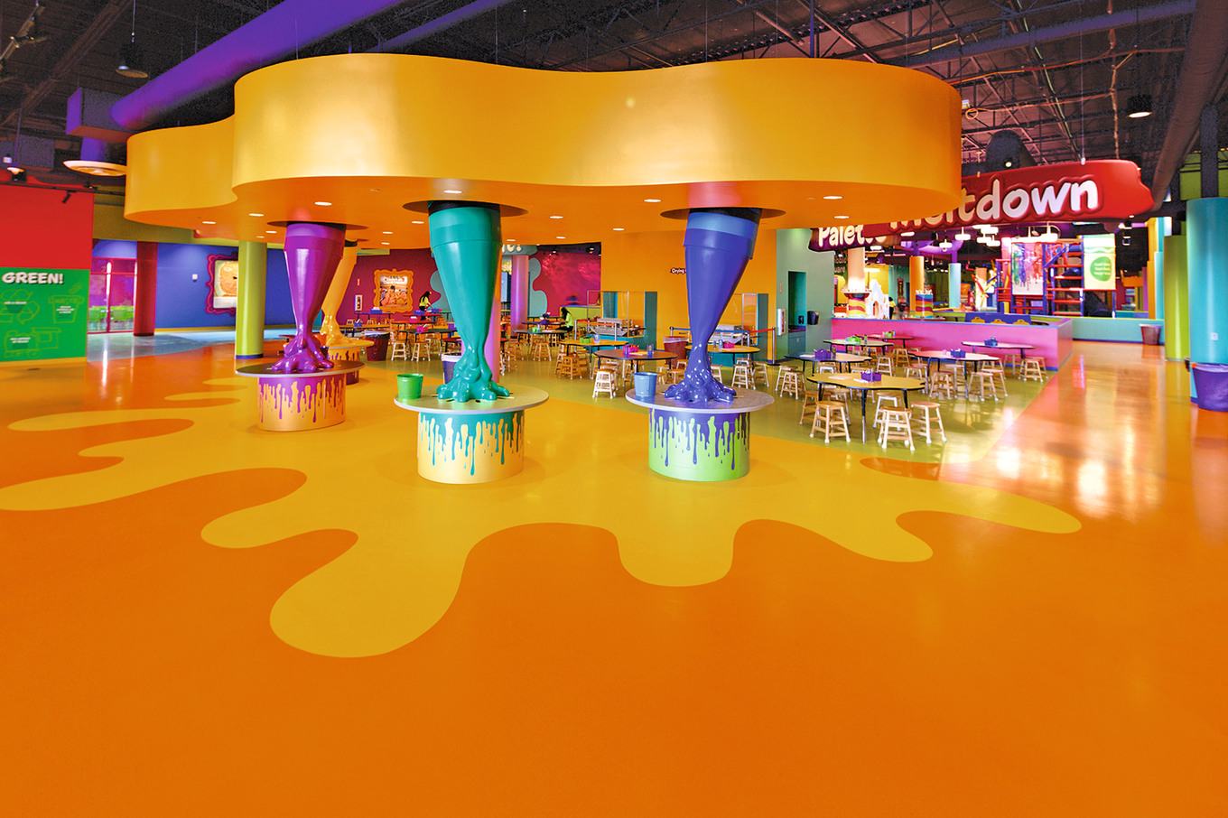 Dekorative Boden sika crayola