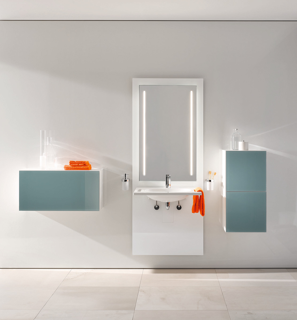 Waschtisch- und WC-Module