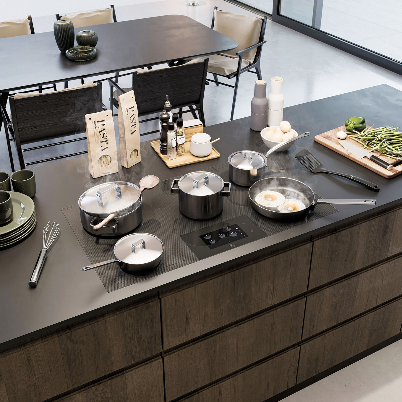 Induktionskochfeld fullflex