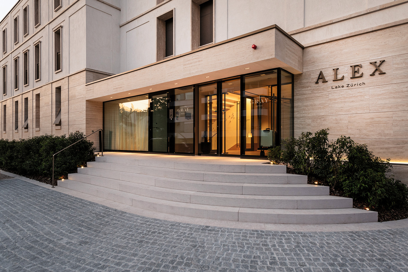 Alex Lake Zürich facade entrance