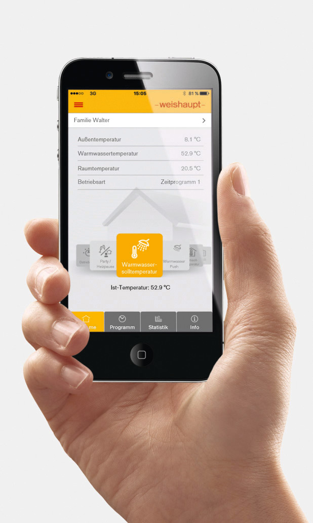 Weishaupt smartphone