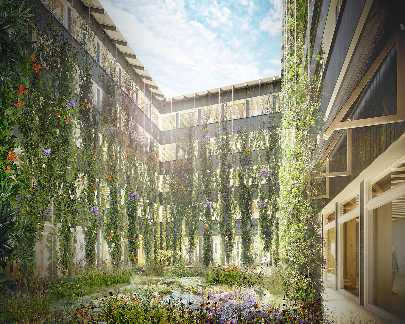 Ökologisch und sozial nachhaltig hortus courtyard 