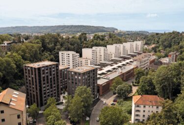 Perfektes Zusammenspiel von Alt und Neu: Die Stahlgiesserei gilt als städtebauliches Vorzeigeprojekt. Fotos: Karl Bubenhofer AG